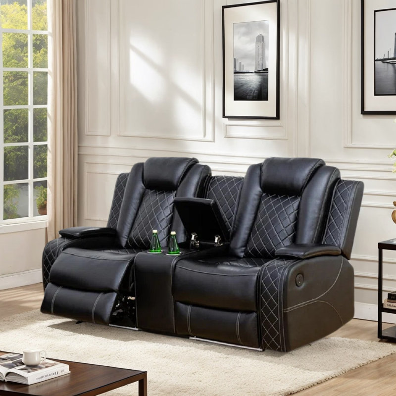 Wayfair faux leather loveseat discount